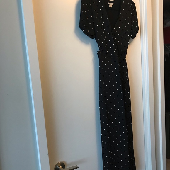 H&M Studio Polka dot maxi wrap dress - Picture 3 of 5